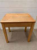 A small pine school desk