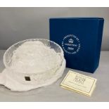 Royal Memorabilia: A Lead Crystal bowl given as a gift to a member of the Royal household staff by