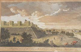 "Perspective view of the Castle or Royal Palace at Windsor in Berkshire", a fine original copper