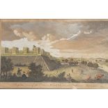 "Perspective view of the Castle or Royal Palace at Windsor in Berkshire", a fine original copper