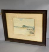 A 20th century English school, "Deben Waters", illegibly signed and dated 1933, watercolour, framed,