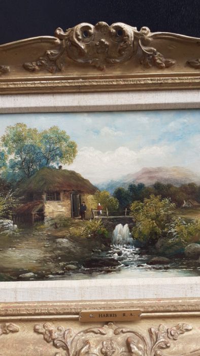 Attributed to Henry Clarence Harris (1852-1926), Landscape around Snuff Mills (Bristol), signed - Image 4 of 8