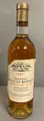 A Bottle of 1967 Chateau Sigalas Rabaud Premier Cru Classe