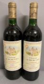 Two Bottles of 1994 Chateau de Mercues Cahor