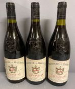 Three Bottles of 1994 Moulin de la Gardette Gigondas wine