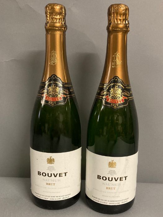 Two Bottles of Bouvret NV champagne