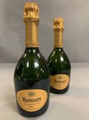 Two Bottles of Ruinart Champagne (375ml)