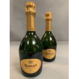 Two Bottles of Ruinart Champagne (375ml)