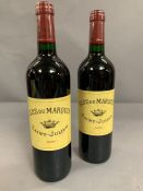 Two Bottles of 2005 Clos Du Marquis Saint Julien