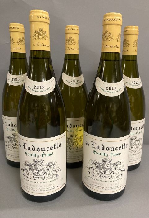 Five Bottles of 2012 de Ladoucette Pouilly Fume