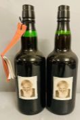 Two Bottles of The Wise One wine