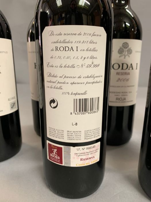 Six Bottles 2006 of Roda I Reserva Rioja - Image 3 of 3