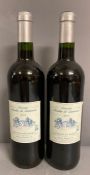 Two Bottles of 2010 Domaine Moulin de Canteroe Coteaux Quercy