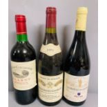 Three Bottles of Red Wine: 1991 Antoine de Peyrache Nuits Saint Georges, 2006 La Chapelle de