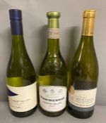 Three Assorted bottles of white wine (See photos for lables)