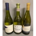 Three Assorted bottles of white wine (See photos for lables)