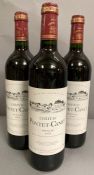 Three Bottles 1998 of Chateau Pontet-Canet Pauillac