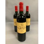 Three Bottles of Chateau Leoville Poyferre Saint Julien 2005
