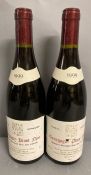 Two Bottles of 1999 Bourgogne Pinot Noir Xavier Boutroy