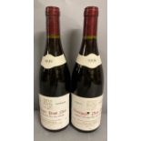 Two Bottles of 1999 Bourgogne Pinot Noir Xavier Boutroy