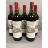 Five bottles of 2012 Chateau Montelena Cabernet Sauvignon