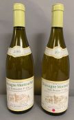 Two Bottles of 2000 Chassagne Montrachet Les Embrazees 1er Cru