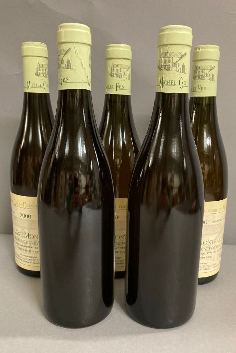 Five Bottles of 2000 Chassagne Montrachet 1er Cru Les Chenevottes white burgundy wine - Image 2 of 2