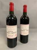 Two Bottles of 2008 Chateau Lynch Bages Pauillac