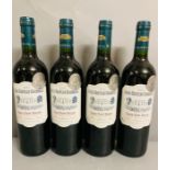 Four Bottles of 2010 Vieux Chateu Chambeau Lussac Saint Emilion