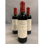 Three 375ml 2004 bottles of Chateau Clarke Listrac-Medoc