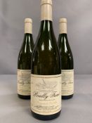 Three Bottles of 2006 Pouilly Fume Domaine de Bel Air