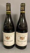 Two Bottles of 2000 Vacqueyras (cuvee prestige)