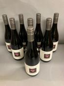 Eight Bottles of 2014 Greywacke Marlborough Pinot Noir wine.