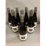 Eight Bottles of 2014 Greywacke Marlborough Pinot Noir wine.