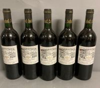 Five Bottles of 1993 Chateau de Chambert Cahors