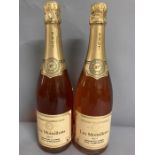 Two Bottles of Les Moinillons NV Rose