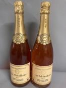 Two Bottles of Les Moinillons NV Rose