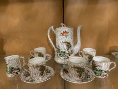 A Part coffee set Phoenix Ware by TF & S Ltd