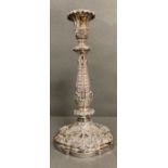 A Single Georgian candlestick (Total Weight 870g) from Storr & Mortimer New Bond Street,