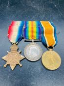 WWI trio 1914-15 Star, War and Victory Medals awarded to 6600 Pte W O'Brien Royal Irish Regiment