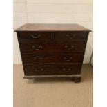 A George II style mahogany chest of drawers AF