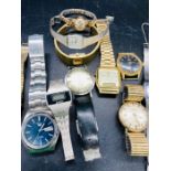 A selection of watches to include a Rotary