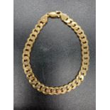 A 9ct yellow gold bracelet (16g)