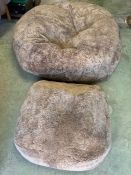A Woolshed Designs Bean Bag and Ottoman