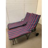 One Kettler sun lounger and one similar