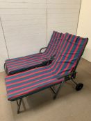 One Kettler sun lounger and one similar