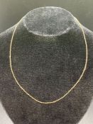 An Extra Fine 18ct gold necklace (Total Weight 1.8g)