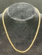 A 9ct rope necklace (3.7g Total Weight)