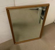 A gilt frame wall mirror (98cm x 67cm)