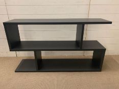 A Terence Conran balance low shelving in charcoal (H68cm W120cm D30cm)